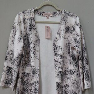 Philosophy Apparel Faux Suede Open Front Jacket